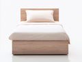 Letto singolo-Legno-205x100x96 cm-Rovere chiaro-Stile essenziale