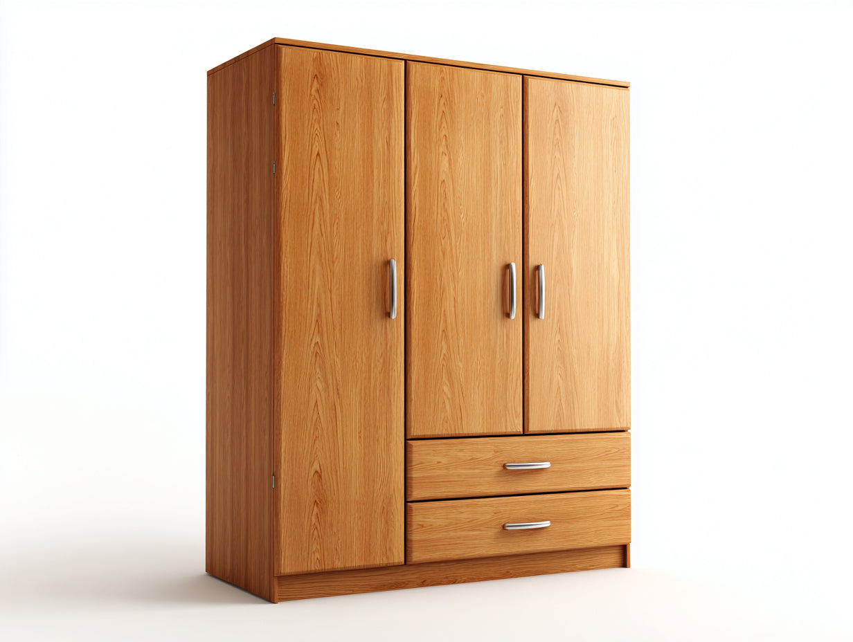Armadio - legno - 172x61x201 cm - originale naturale - stile moderno