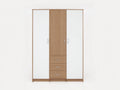 Armadio - legno - 158x60x221 cm - originale naturale-bianco - stile contemporaneo