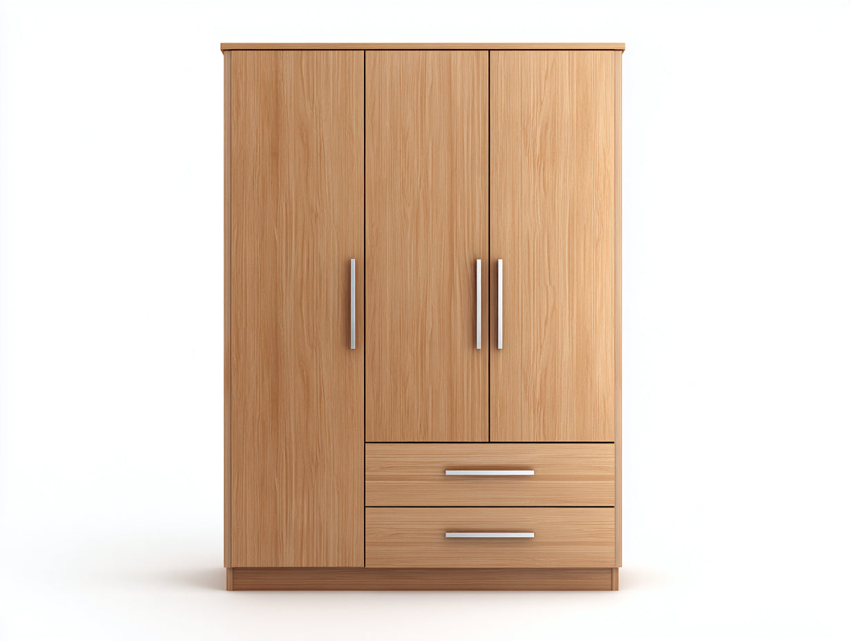 Armadio - legno - 148x60x203 cm - originale naturale - stile moderno