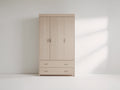 Armadio - legno - 122x58x205 cm - beige chiaro - stile moderno