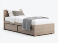 Letto singolo-Legno-212x104x108 cm-Rovere grigio chiaro-Stile funzionale