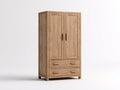 Armadio - legno - 112x58x196 cm - originale naturale - stile rustico moderno